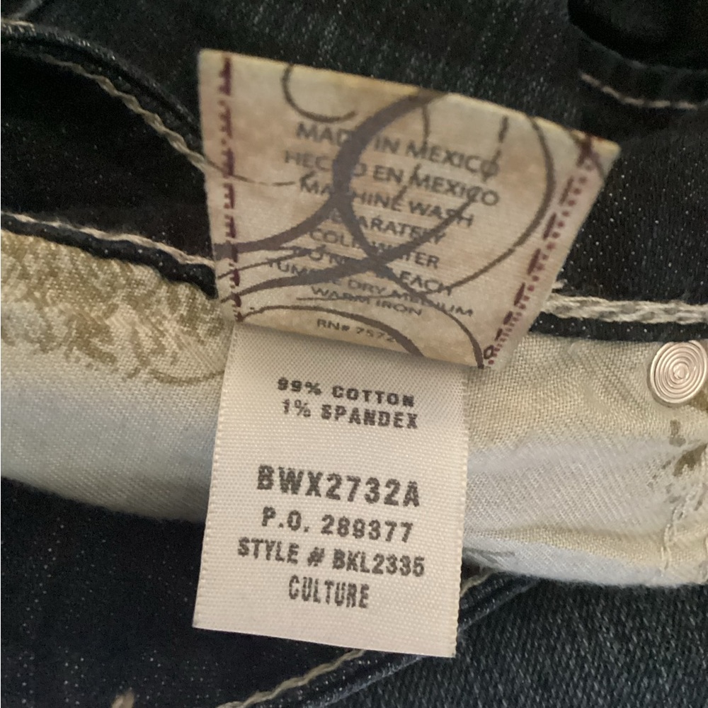 BKE Blue Culture Cropped Jeans Size 30 - Picture 5 of 5